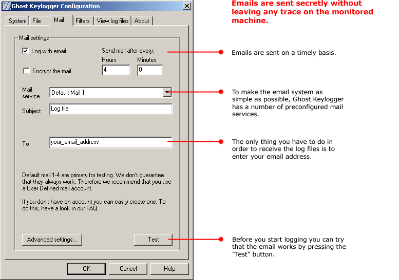 Ghost Keylogger Screenshot